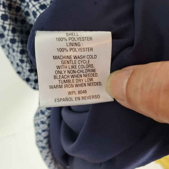 Maison Jules Printed Tie Neck Midi Dress - Picture 7 of 9